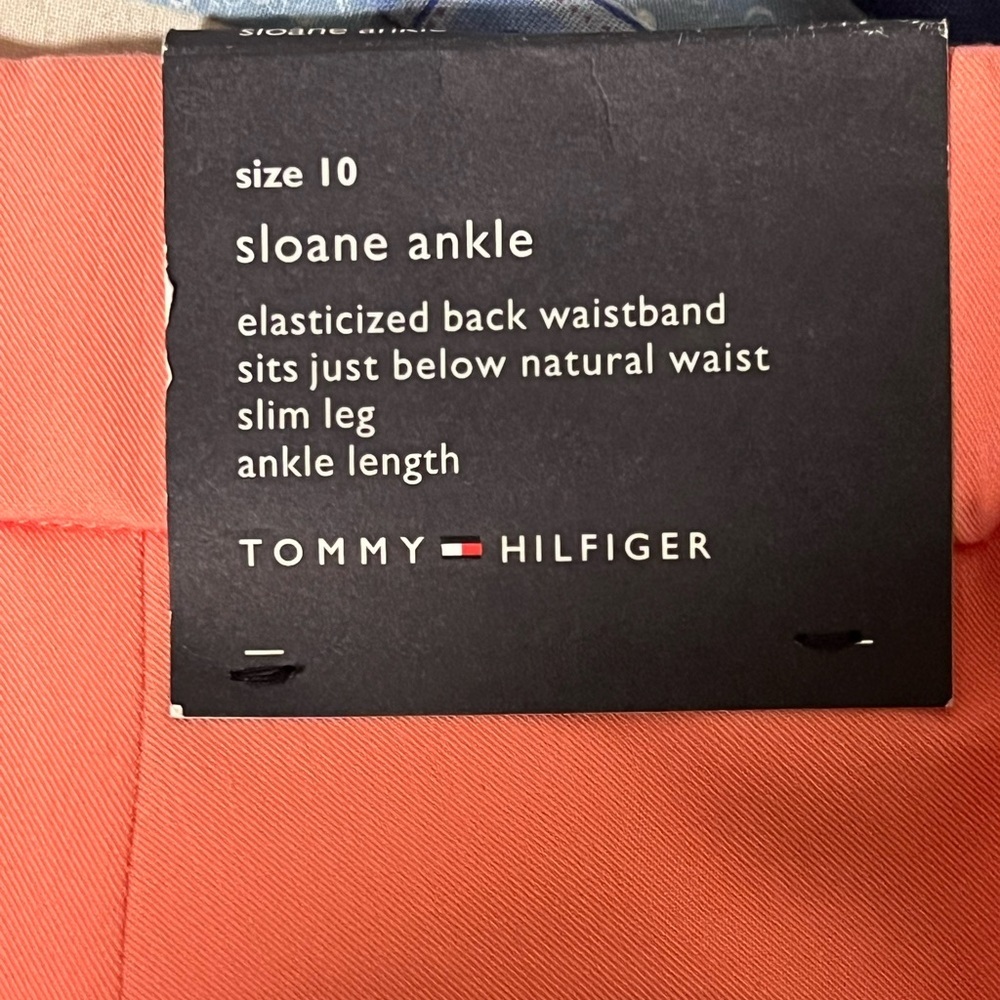 Tommy Hilfiger Vibrant Coral Cropped Pants - Picture 6 of 6